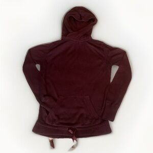 Lululemon Sweet Savasana Pullover Knit Hoodie Sweater sz 4 Heathered Bordeaux